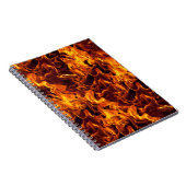 Achtergrond van brandweerpatroon notitieboek (Rechterzijde)