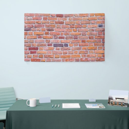 Achtergrond van brick-wand of achtergrond spandoek (Beurs)
