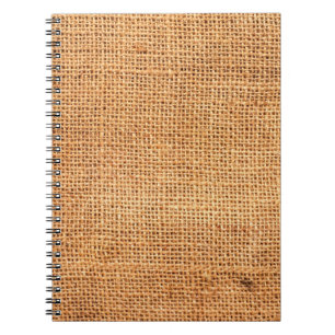 Achtergrond van bruine breidoek of rugdoek notitieboek