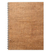 Achtergrond van bruine breidoek of rugdoek notitieboek (Voorkant)