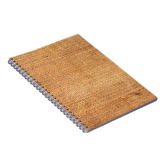 Achtergrond van bruine breidoek of rugdoek notitieboek (Rechterzijde)