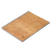 Achtergrond van bruine breidoek of rugdoek notitieboek (Linkerzijde)