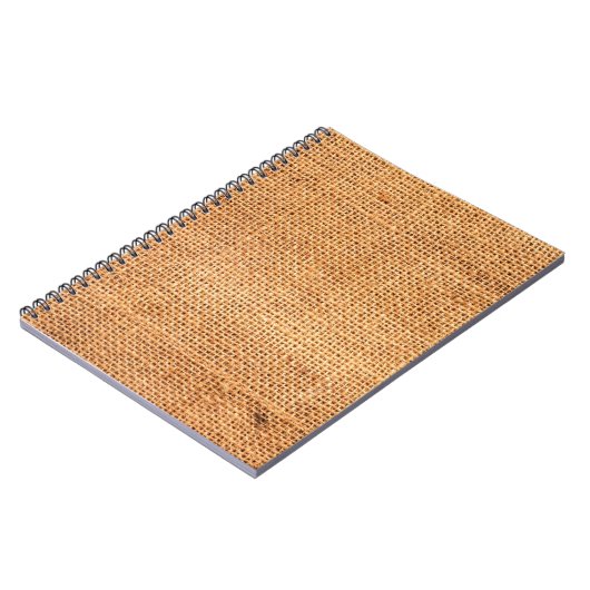 Achtergrond van bruine breidoek of rugdoek notitieboek (Linkerzijde)