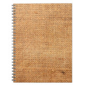 Achtergrond van bruine breidoek of rugdoek notitieboek (Voorkant)