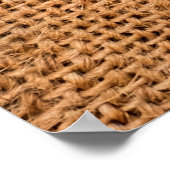 Achtergrond van bruine breidoek of rugdoek poster (Hoek)