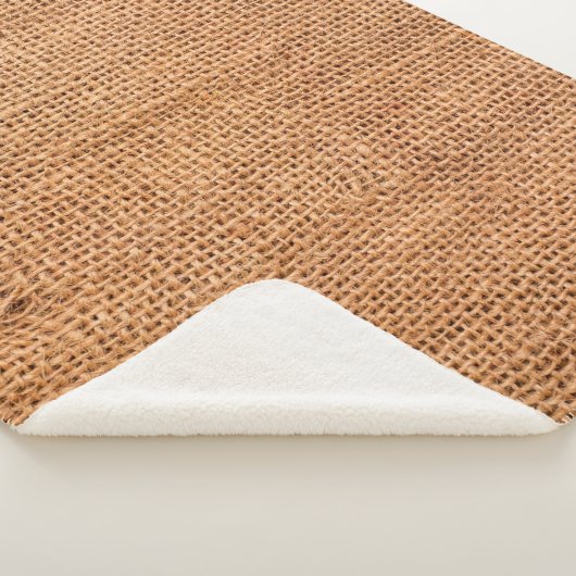 Achtergrond van bruine breidoek of rugdoek sherpa deken (3/4)