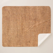 Achtergrond van bruine breidoek of rugdoek sherpa deken (Voorkant (horizontaal))