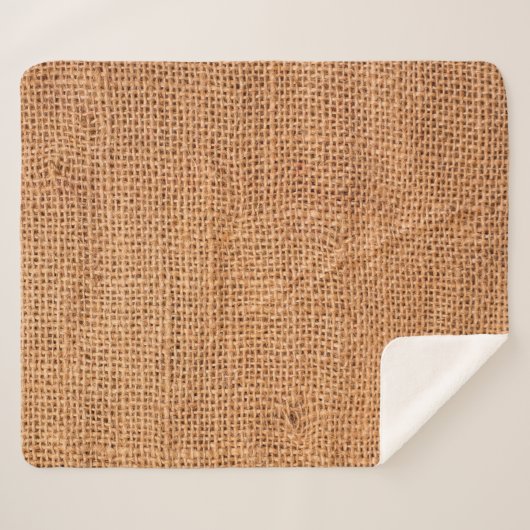 Achtergrond van bruine breidoek of rugdoek sherpa deken (Voorkant (horizontaal))