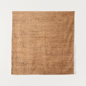 Achtergrond van bruine breidoek of rugdoek wandkleed (Voorkant)