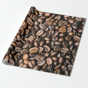 Achtergrond van bruine koffie cadeaupapier