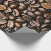Achtergrond van bruine koffie cadeaupapier (Hoek)
