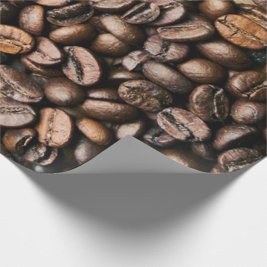 Achtergrond van bruine koffie cadeaupapier (Hoek)