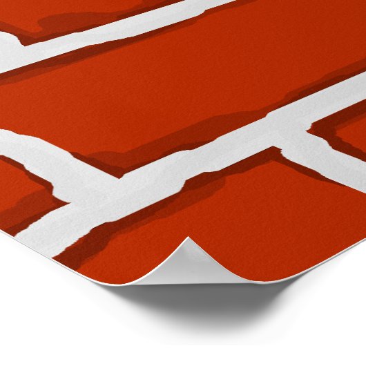 Achtergrond van bruinsteen poster (Hoek)