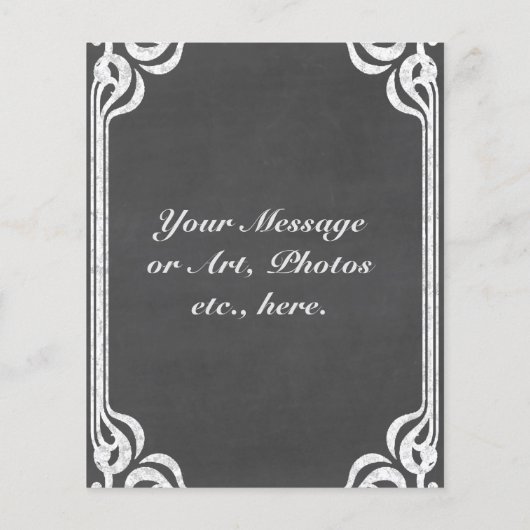  achtergrond van Chalkboard Flyer (Achterkant)