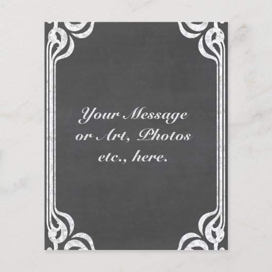  achtergrond van Chalkboard Flyer (Voorkant)