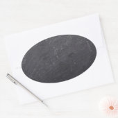 achtergrond van Chalkboard Ovale Sticker (Envelop)