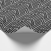 achtergrond van Chevron Art Deco Cadeaupapier (Hoek)