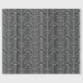 achtergrond van Chevron Art Deco Cadeaupapier (Vlak)