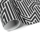 achtergrond van Chevron Art Deco Cadeaupapier (Rol Hoek)