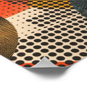 Achtergrond van cirkels en puntpatronen poster (Hoek)