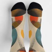 Achtergrond van cirkels en puntpatronen sokken (Top)