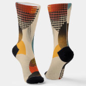 Achtergrond van cirkels en puntpatronen sokken (Gebogen)