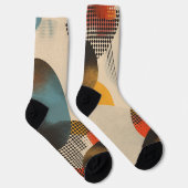 Achtergrond van cirkels en puntpatronen sokken (Rechts)