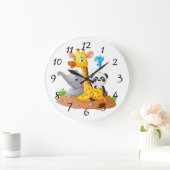 Achtergrond van de animatiedieren grote klok (Huis)