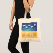 Achtergrond van de band, zak tote bag (Voorkant (product))