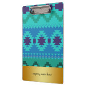 Achtergrond van de blauwe achtergrond voor Gold De Klembord (Links)