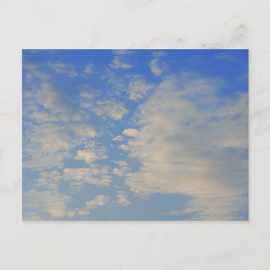 Achtergrond van de blauwe lucht. briefkaart (Voorkant)