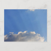 Achtergrond van de blauwe lucht. briefkaart (Voorkant)