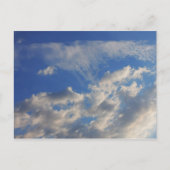 Achtergrond van de blauwe lucht. briefkaart (Voorkant)