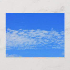 Achtergrond van de blauwe lucht. briefkaart