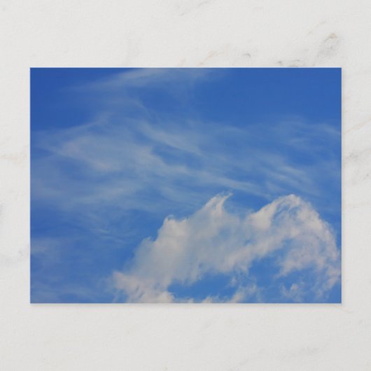 Achtergrond van de blauwe lucht. briefkaart (Voorkant)