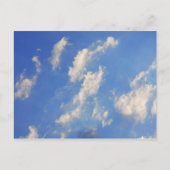 Achtergrond van de blauwe lucht. briefkaart (Voorkant)