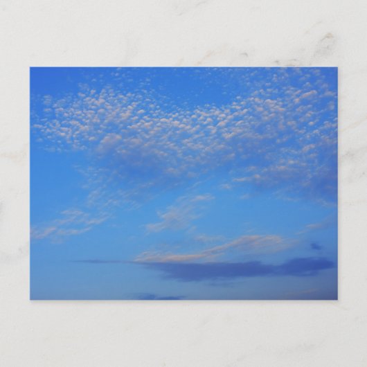 Achtergrond van de blauwe lucht. briefkaart (Voorkant)