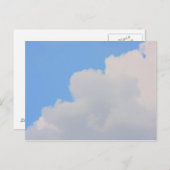 Achtergrond van de blauwe lucht. briefkaart (Voorkant / Achterkant)