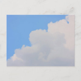 Achtergrond van de blauwe lucht. briefkaart