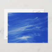 Achtergrond van de blauwe lucht. briefkaart (Voorkant / Achterkant)