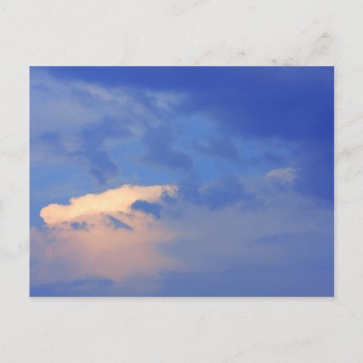 Achtergrond van de blauwe lucht. briefkaart (Voorkant)