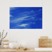 Achtergrond van de blauwe lucht. poster (Keuken)