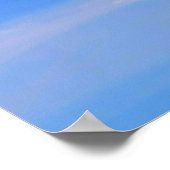 Achtergrond van de blauwe lucht. poster (Hoek)