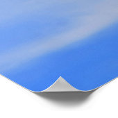 Achtergrond van de blauwe lucht. poster (Hoek)