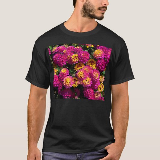 Achtergrond van de bloemen van lantana t-shirt (Voorkant)