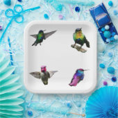 Achtergrond van de flessenhoed papieren bordje (Feest)