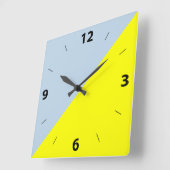 Achtergrond van de gele & Kleur van de Galant de Vierkante Klok (Hoek)