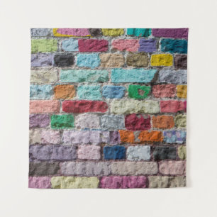 Achtergrond van de geverfde textuur van de kleuren wandkleed