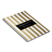 Achtergrond van de gouden laptoplijnen Gepersonali Notitieboek (Rechterzijde)