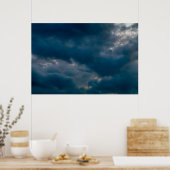 Achtergrond van de hemel met wolken poster (Keuken)